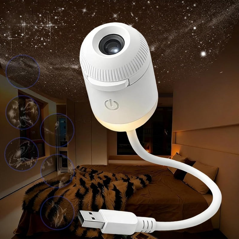2-in-1 Galaxy Projector Lamp – Transform Your Room into a Starry Dream