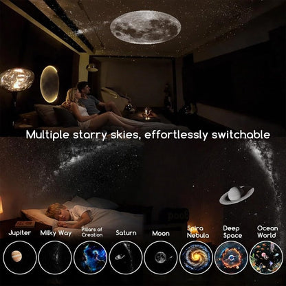 2-in-1 Galaxy Projector Lamp – Transform Your Room into a Starry Dream